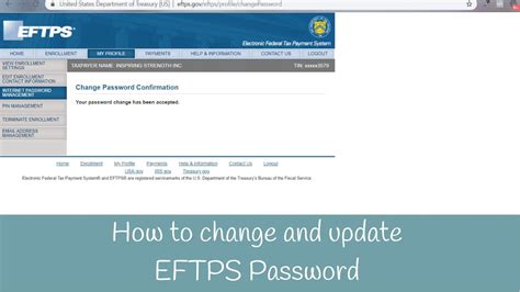 efps password change|Notice .